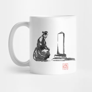 samurai grieving Mug